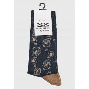 Funky Buddha Kάλτσες Ψηλές 1 Ζευγάρι (FBM012-063-10-GREY)