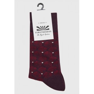 Funky Buddha Ανδρικές Κάλτσες (FBM012-065-10-MERLOT)