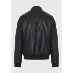 Funky Buddha Biker Μπουφάν Μαύρο