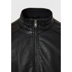 Funky Buddha Biker Μπουφάν Μαύρο