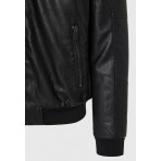 Funky Buddha Biker Μπουφάν Μαύρο