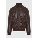 Funky Buddha Biker Μπουφάν Καφέ