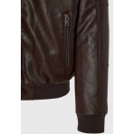 Funky Buddha Biker Μπουφάν Καφέ