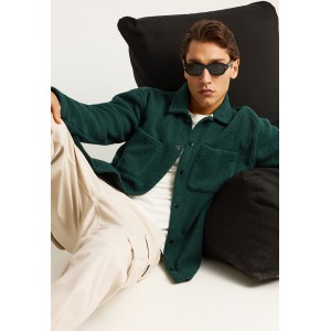 Funky Buddha Ανδρικό Πουκάμισο Φούτερ (FBM012-070-06-PINE-GREEN)