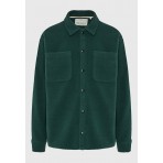 Funky Buddha Ανδρικό Μακρυμάνικο Πουκάμισο Κυπαρισσί