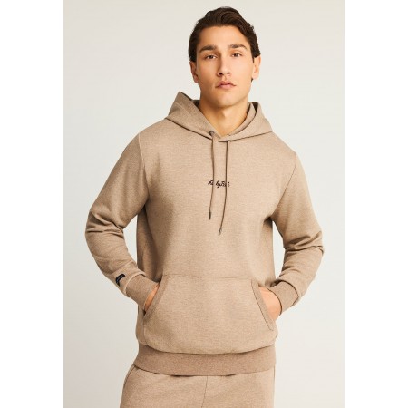Funky Buddha Ανδρικό Φούτερ με Κουκούλα Μπεζ