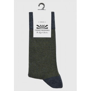 Funky Buddha Kάλτσες Ψηλές 1 Ζευγάρι (FBM012-071-10-INDIGO-MEL)