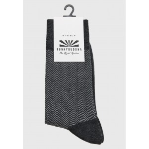 Funky Buddha Ανδρικές Κάλτσες (FBM012-072-10-ANTHRACITE-MEL)