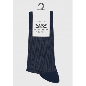 Funky Buddha Kάλτσες Ψηλές 1 Ζευγάρι (FBM012-072-10-NAVY)