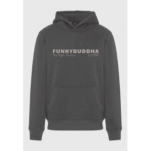 Funky Buddha Ανδρικό Φούτερ Με Κουκούλα (FBM012-074-06-DK-GREY)