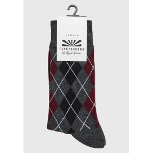 Funky Buddha Kάλτσες Ψηλές 1 Ζευγάρι (FBM012-074-10-DK-GREY-MEL)