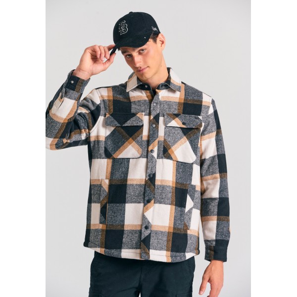 Funky Buddha Casual Jacket Ανδρικό (FBM012-075-01-BLACK)