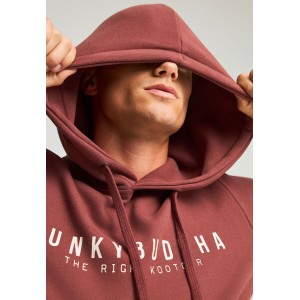 Funky Buddha Ανδρικό Φούτερ Με Κουκούλα (FBM012-075-06-HENNA-BROWN)