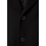 Funky Buddha Ανδρικό Παλτό Μαύρο