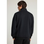 Funky Buddha Ανδρική Ζακέτα Μαύρη