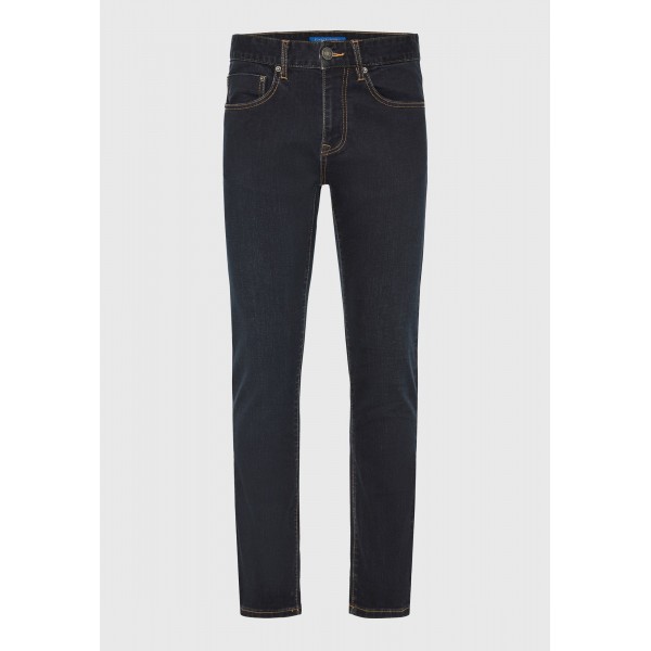 Funky Buddha Ανδρικό Τζιν Παντελόνι Slim Fit (FBM012-077-02-BLUE-BLACK)