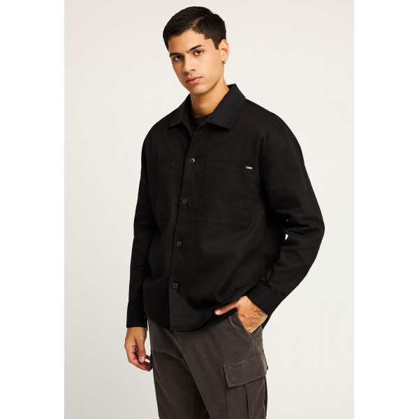 Funky Buddha Ανδρικό Πουκάμισο Casual (FBM012-079-05-BLACK)