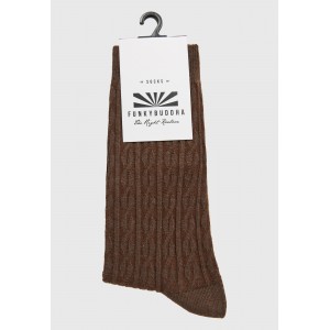 Funky Buddha Ανδρικές Κάλτσες (FBM012-088-10-CHESTNUT)
