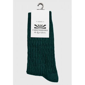 Funky Buddha Kάλτσες Ψηλές 1 Ζευγάρι (FBM012-089-10-PINE-GREEN)