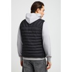 Funky Buddha Ανδρικό Αμάνικο Μπουφάν Μαύρο