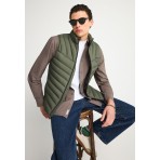 Funky Buddha Ανδρικό Αμάνικο Μπουφάν Χακί