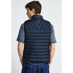 Funky Buddha Ανδρικό Αμάνικο Μπουφάν Μπλε Σκούρο