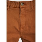 Funky Buddha The Essentials Ανδρικό Παντελόνι Chino Καφέ