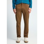 Funky Buddha The Essentials Ανδρικό Παντελόνι Chino Καφέ