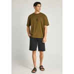 Funky Buddha Ανδρική Βερμούδα Chino (FBM013-001-03-BLACK)