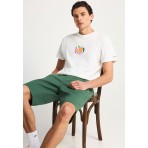 Funky Buddha The Essentials Ανδρική Βερμούδα Chino Πράσινη