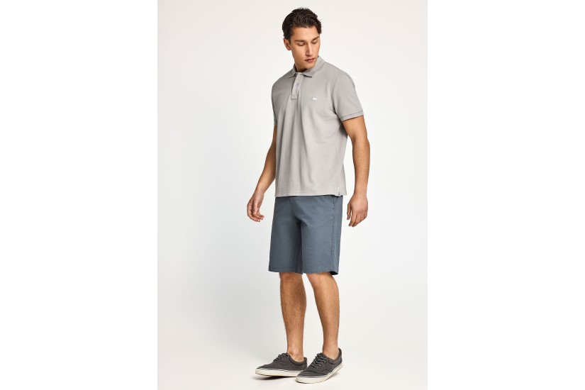 Funky Buddha The Essentials Ανδρική Βερμούδα Chino Γκρι Σκούρο