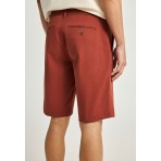 Funky Buddha The Essentials Ανδρική Βερμούδα Chino Κεραμιδί