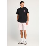 Funky Buddha The Essentials Ανδρική Βερμούδα Chino Ροζ