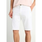Funky Buddha The Essentials Ανδρική Βερμούδα Chino Λευκή