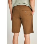 Funky Buddha The Essentials Ανδρική Βερμούδα Chino Καφέ