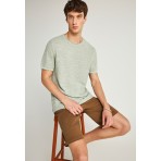 Funky Buddha The Essentials Ανδρική Βερμούδα Chino Καφέ