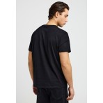 Funky Buddha The Basics Collection Ανδρικό Κοντομάνικο T-Shirt Μαύρο