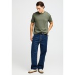 Funky Buddha The Basics Collection Ανδρικό Κοντομάνικο T-Shirt Χακί