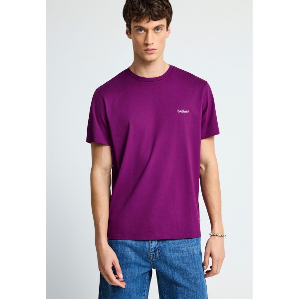 Funky Buddha Ανδρικό Μονόχρωμο T-Shirt  - The Basics Collection (FBM013-001-04-GRAPE-JUICE)