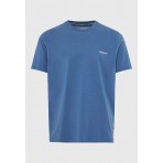 Funky Buddha The Basics Collection Ανδρικό Κοντομάνικο T-Shirt Μπλε Ίντιγκο