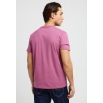 Funky Buddha The Basics Collection Ανδρικό Κοντομάνικο T-Shirt Μωβ