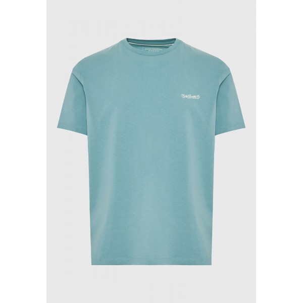 Funky Buddha Ανδρικό Μονόχρωμο T-Shirt  - The Basics Collection (FBM013-001-04-MINERAL-BLUE)