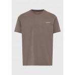 Funky Buddha The Basics Collection Ανδρικό Κοντομάνικο T-Shirt Καφέ
