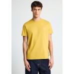 Funky Buddha The Basics Collection Ανδρικό Κοντομάνικο T-Shirt Κίτρινο