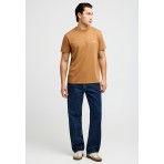 Funky Buddha The Basics Collection Ανδρικό Κοντομάνικο T-Shirt Καφέ