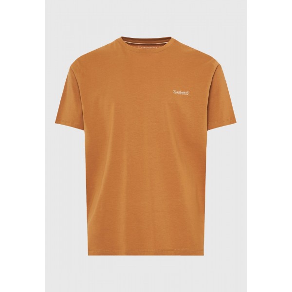 Funky Buddha Ανδρικό Μονόχρωμο T-Shirt  - The Basics Collection (FBM013-001-04-TOBACCO-BROWN)
