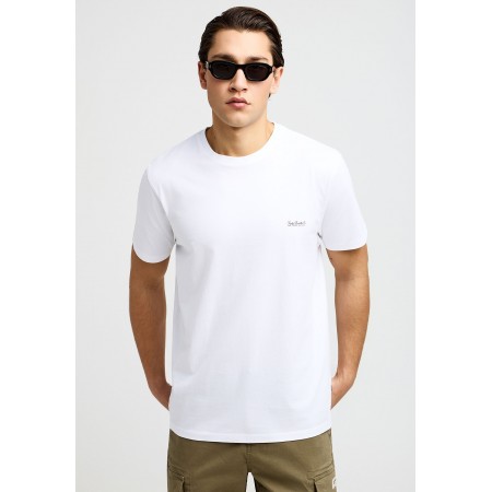 Funky Buddha The Basics Collection Ανδρικό Κοντομάνικο T-Shirt Λευκό