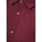 Funky Buddha The Essentials Ανδρικό Μακρυμάνικο Πουκάμισο Μπορντό