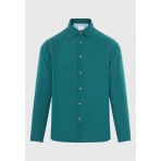 Funky Buddha The Essentials Ανδρικό Μακρυμάνικο Πουκάμισο Πράσινο