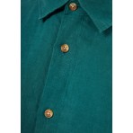 Funky Buddha The Essentials Ανδρικό Μακρυμάνικο Πουκάμισο Πράσινο